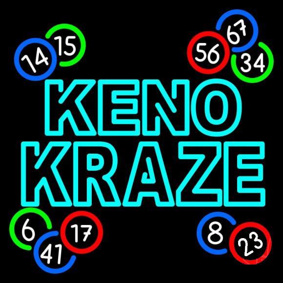 Lottery Keno Neon Signs